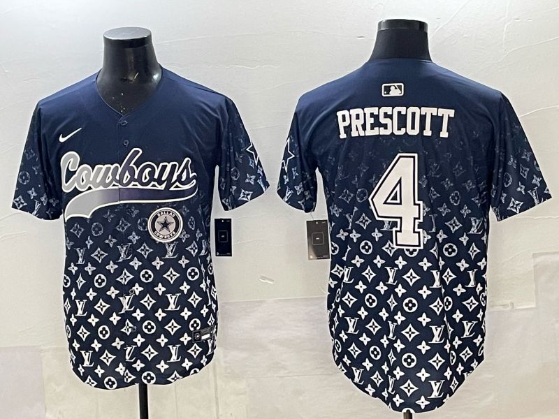 Men 2025 Nike Dallas Cowboys #4 Prescott Drak Blue Limited NFL Jersey 08->dallas cowboys->NFL Jersey